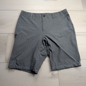 Giro Shorts Mens 34 Cycling Mountain Bike Gray 10" Nylon Stretch Zip Pocket